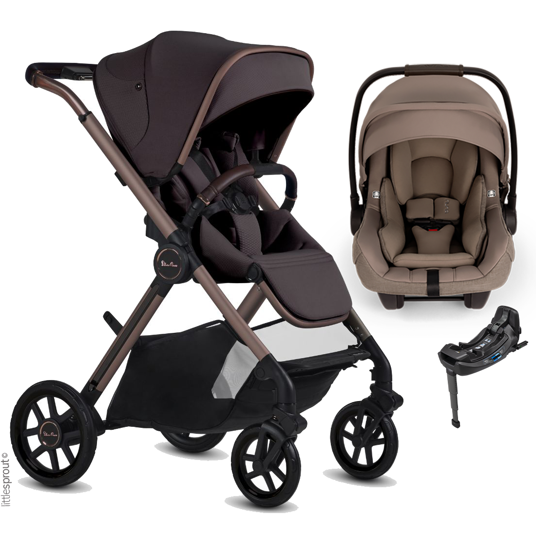 Silver Cross Reef 2 Stroller + Nuna Pipa RX / Pipa Aire RX Travel System
