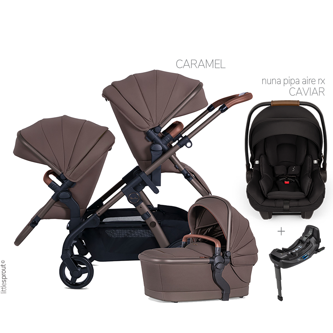 Silver Cross Wave 3 Stroller + Nuna Pipa RX / Pipa Aire RX Travel System