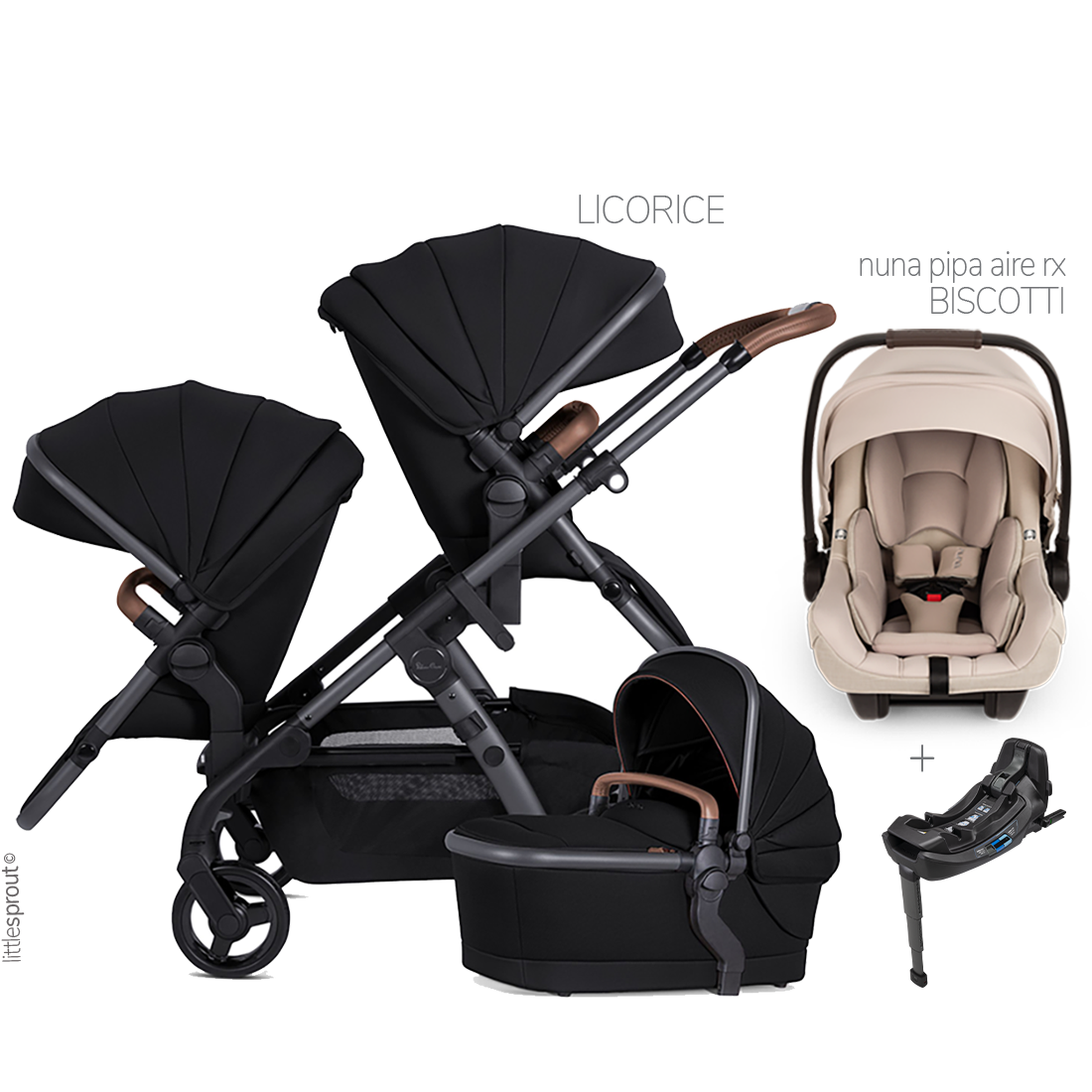 Silver Cross Wave 3 Stroller + Nuna Pipa RX / Pipa Aire RX Travel System