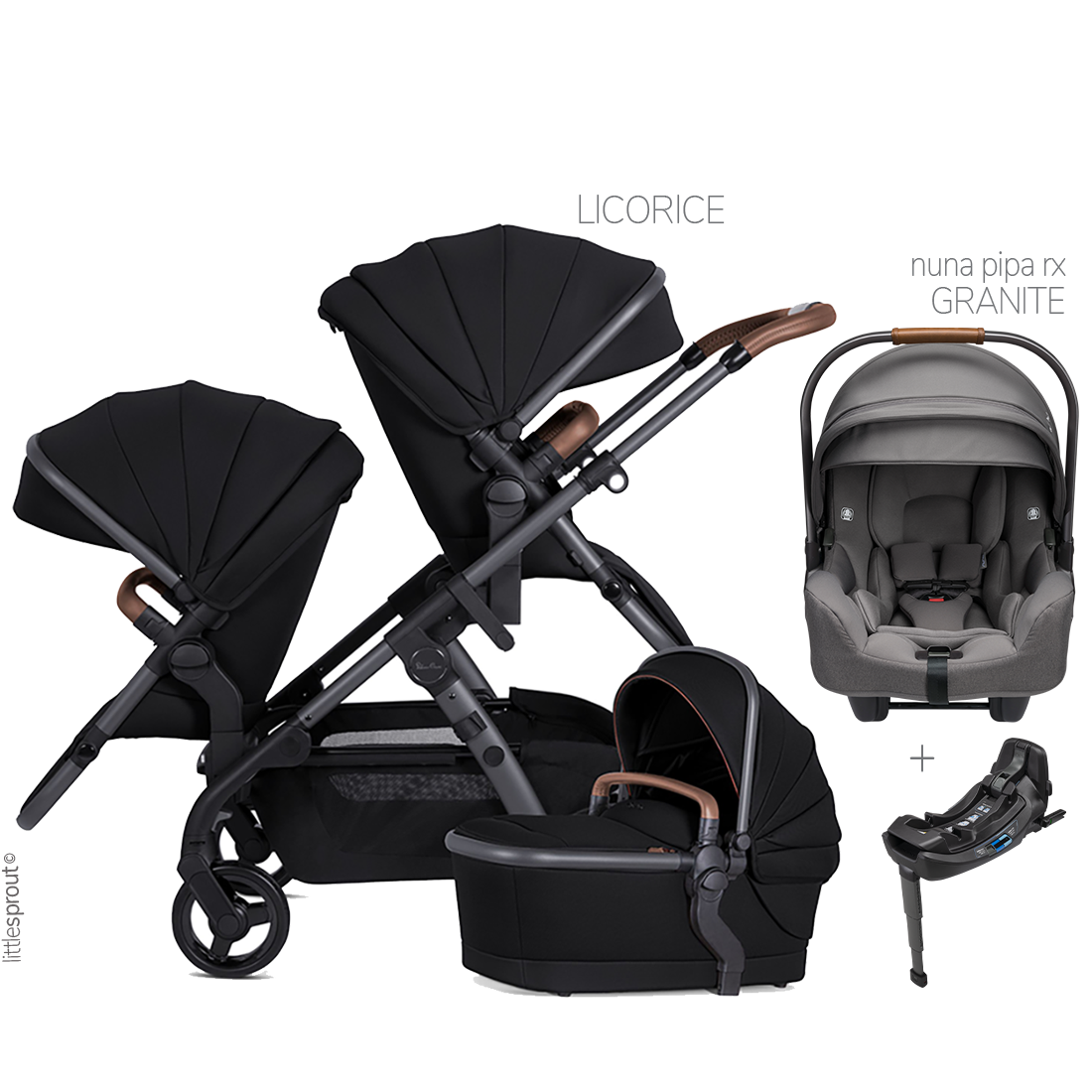 Silver Cross Wave 3 Stroller + Nuna Pipa RX / Pipa Aire RX Travel System