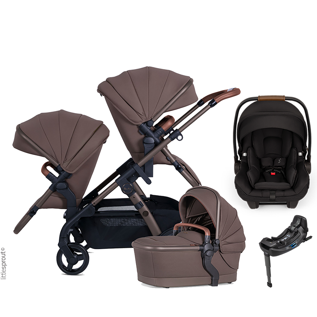 Silver Cross Wave 3 Stroller + Nuna Pipa RX / Pipa Aire RX Travel System