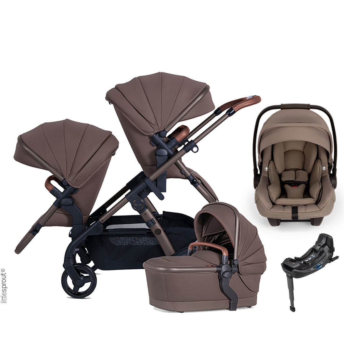 Silver Cross Wave 3 Stroller + Nuna Pipa RX / Pipa Aire RX Travel System