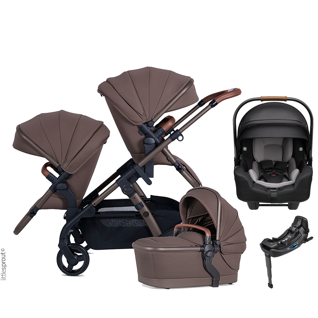 Silver Cross Wave 3 Stroller + Nuna Pipa RX / Pipa Aire RX Travel System