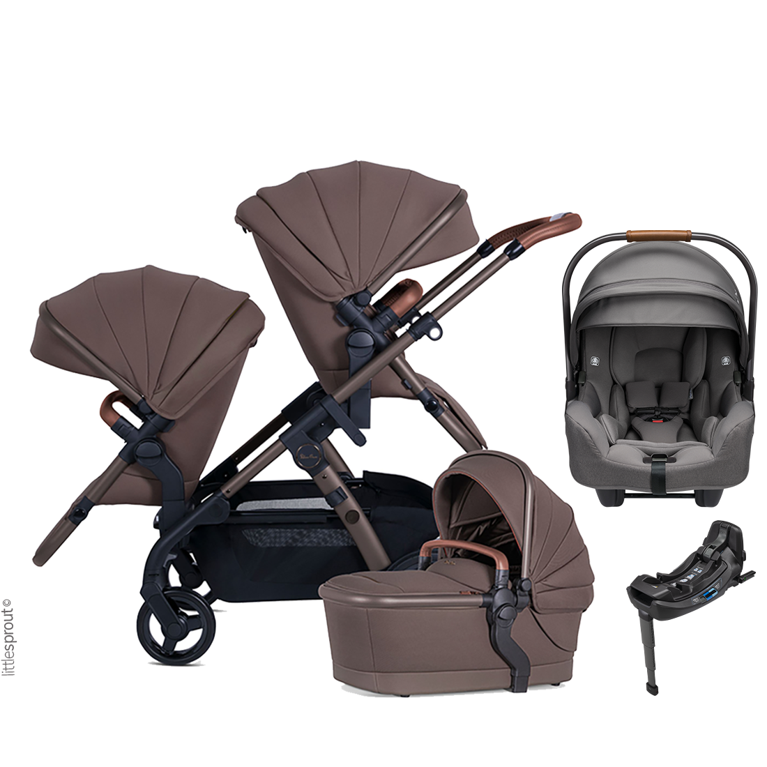 Silver Cross Wave 3 Stroller + Nuna Pipa RX / Pipa Aire RX Travel System