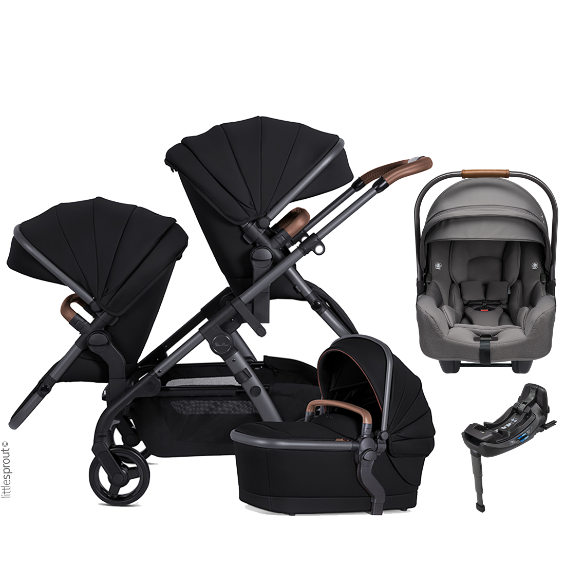 Silver Cross Wave 3 Stroller + Nuna Pipa RX / Pipa Aire RX Travel System