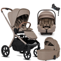 Silver Cross Breez Stroller + Bassinet + Nuna Pipa RX / Pipa Aire RX Travel System