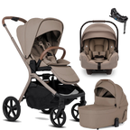 Silver Cross Breez Stroller + Bassinet + Nuna Pipa RX / Pipa Aire RX Travel System
