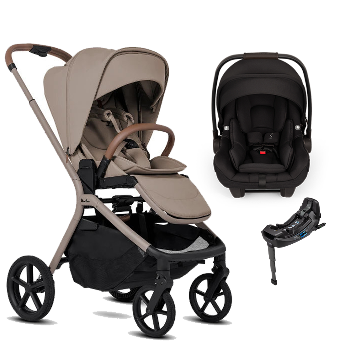 Silver Cross Breez Stroller + Nuna Pipa RX / Pipa Aire RX Travel System