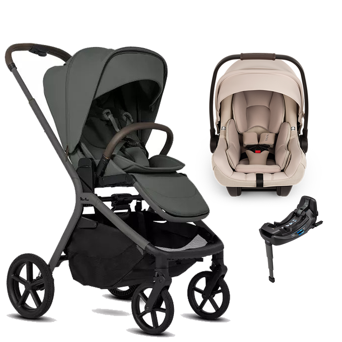 Silver Cross Breez Stroller + Nuna Pipa RX / Pipa Aire RX Travel System