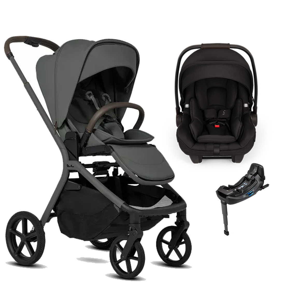 Silver Cross Breez Stroller + Nuna Pipa RX / Pipa Aire RX Travel System