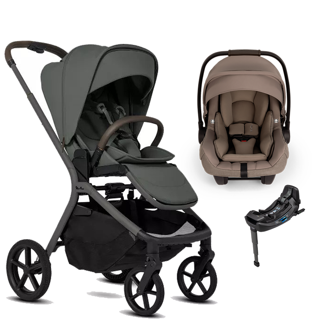 Silver Cross Breez Stroller + Nuna Pipa RX / Pipa Aire RX Travel System