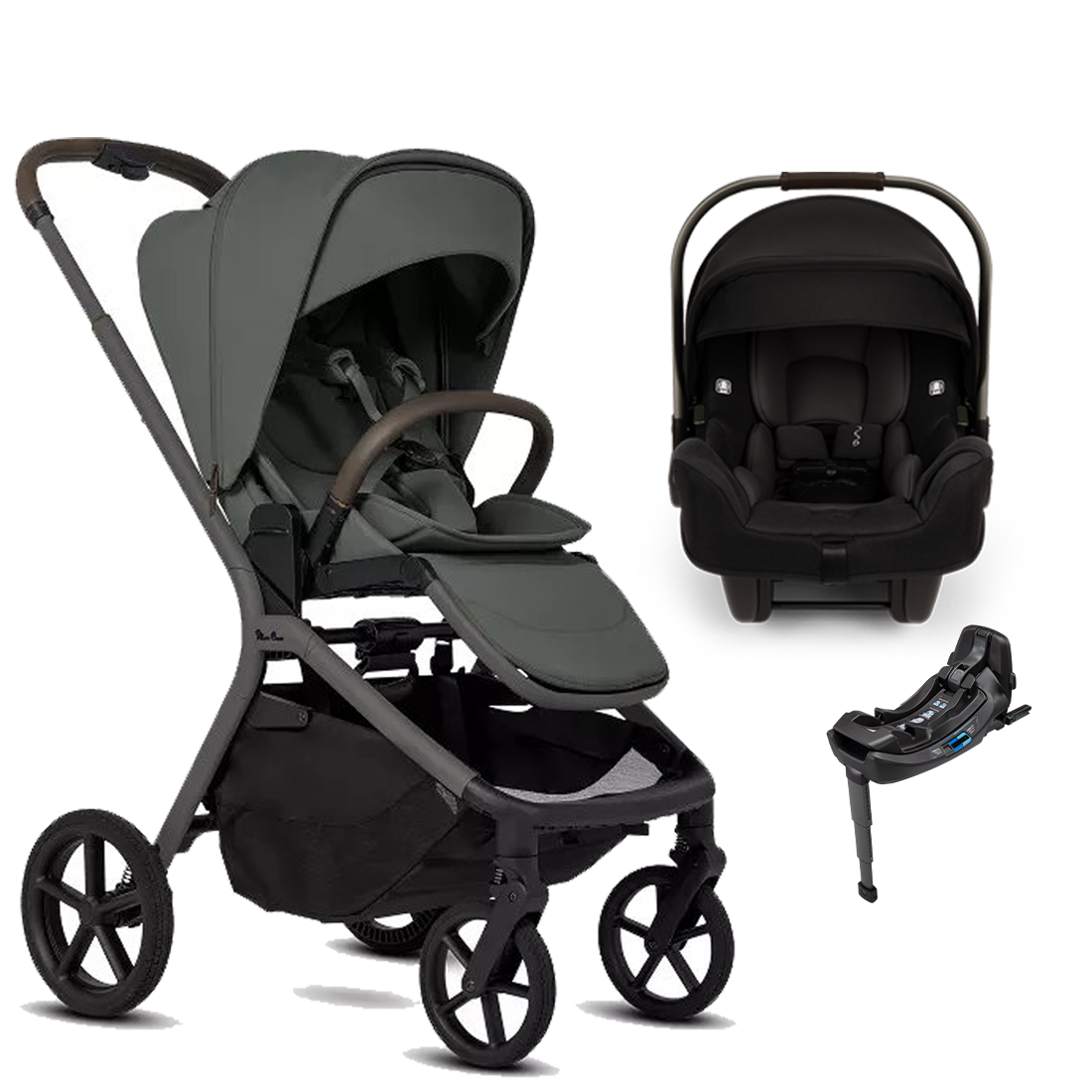 Silver Cross Breez Stroller + Nuna Pipa RX / Pipa Aire RX Travel System