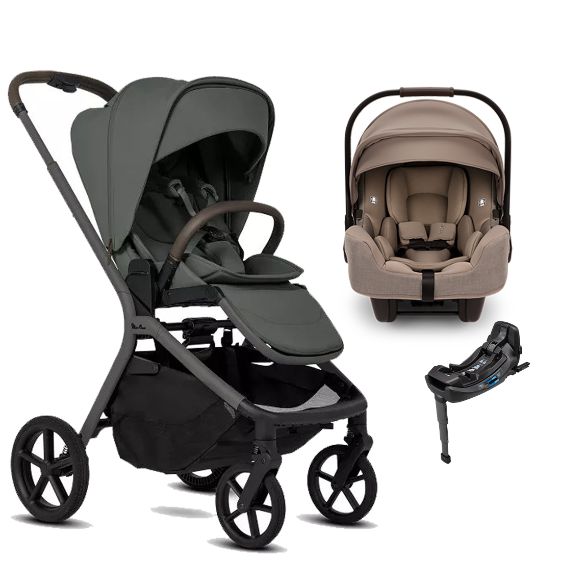 Silver Cross Breez Stroller + Nuna Pipa RX / Pipa Aire RX Travel System