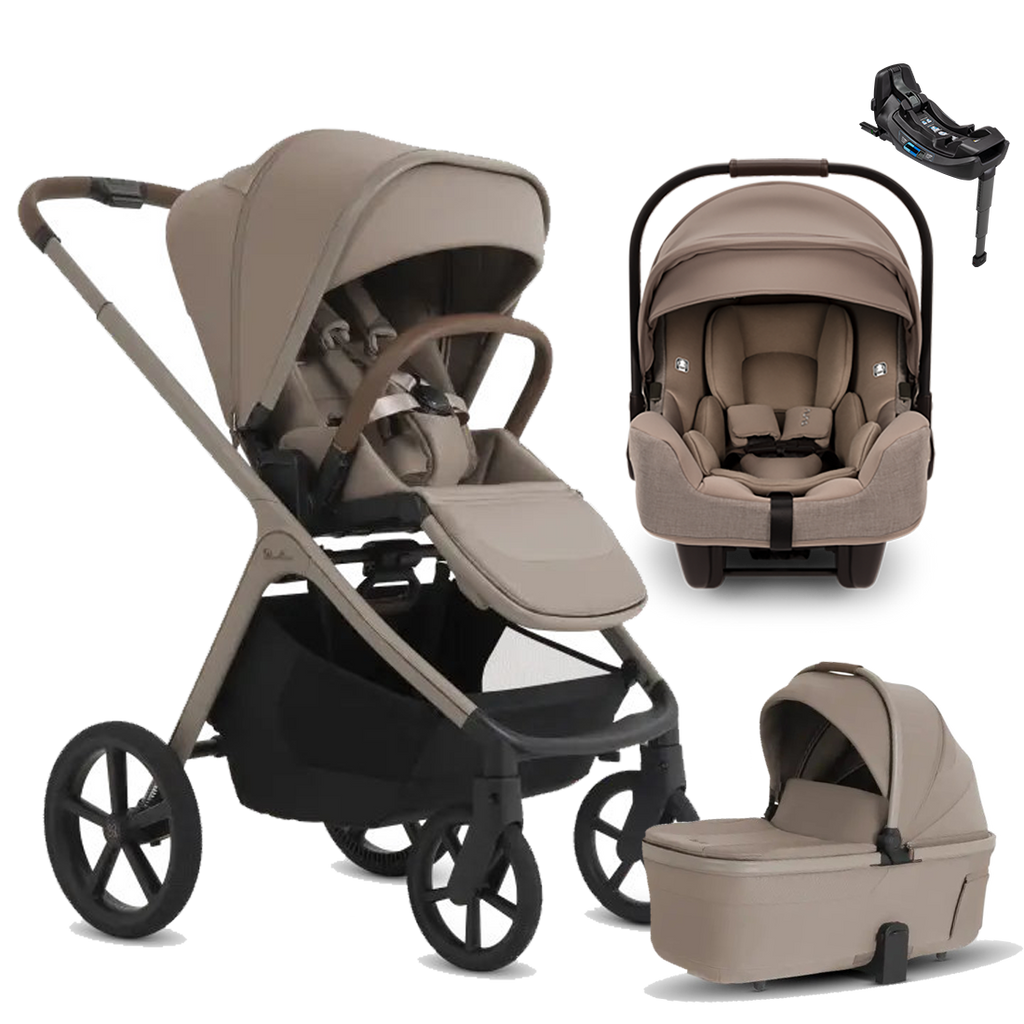 Silver Cross Cove 2 Stroller + Bassinet + Nuna Pipa RX / Pipa Aire RX Travel System