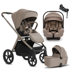 Silver Cross Cove 2 Stroller + Bassinet + Nuna Pipa RX / Pipa Aire RX Travel System