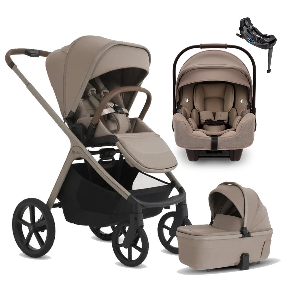 Silver Cross Cove 2 Stroller + Bassinet + Nuna Pipa RX / Pipa Aire RX Travel System