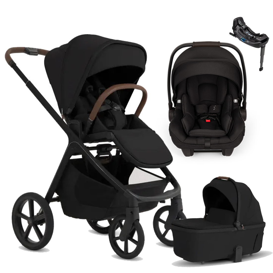 Silver Cross Cove 2 Stroller + Bassinet + Nuna Pipa RX / Pipa Aire RX Travel System
