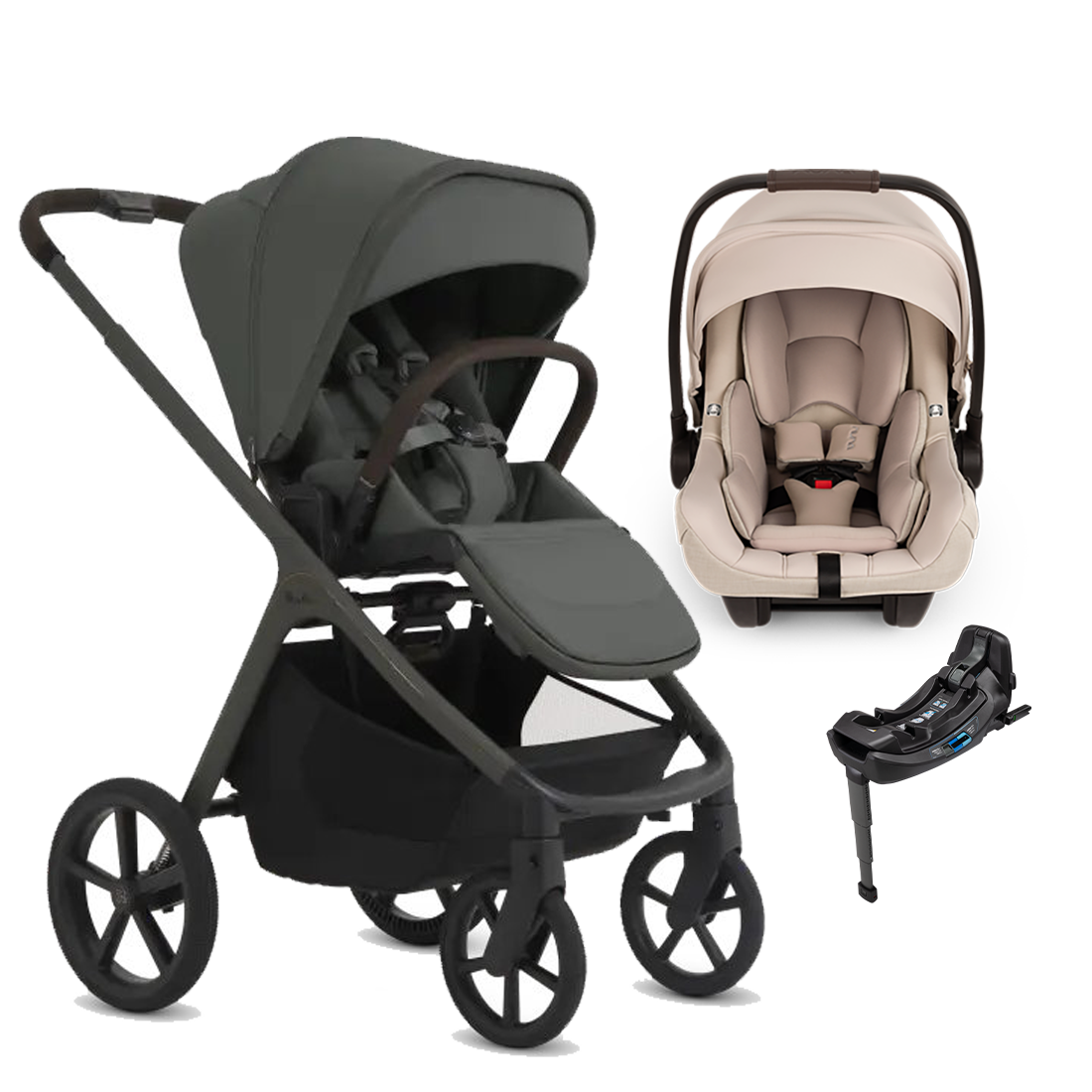 Silver Cross Cove 2 Stroller + Nuna Pipa RX / Pipa Aire RX Travel System