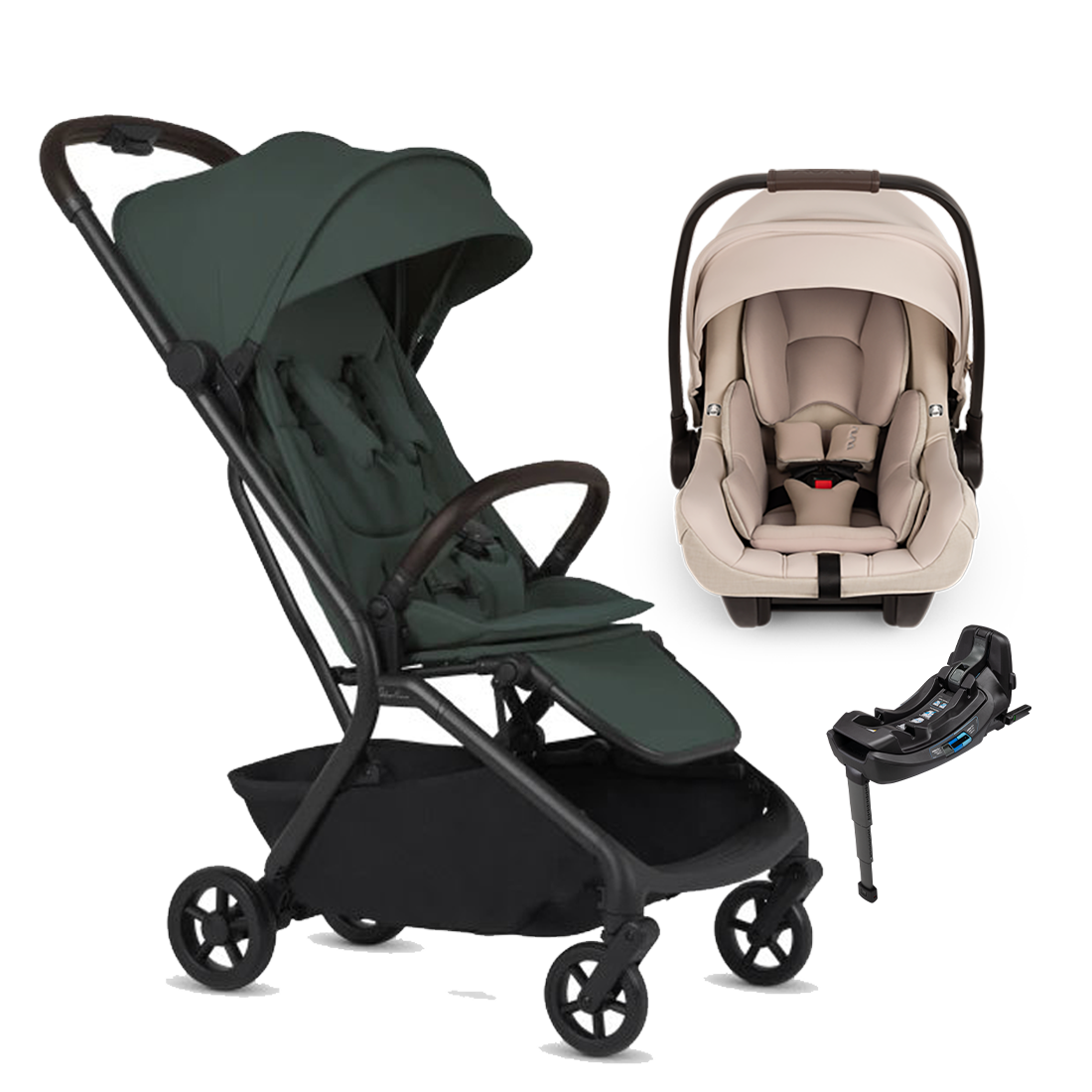 Silver Cross Nia Stroller + Nuna Pipa RX / Pipa Aire RX Travel System
