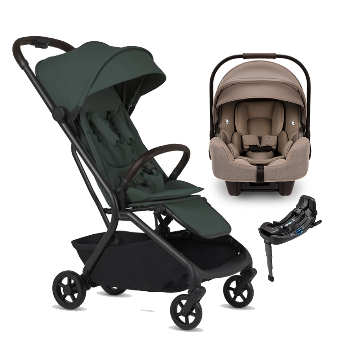 Silver Cross Nia Stroller + Nuna Pipa RX / Pipa Aire RX Travel System