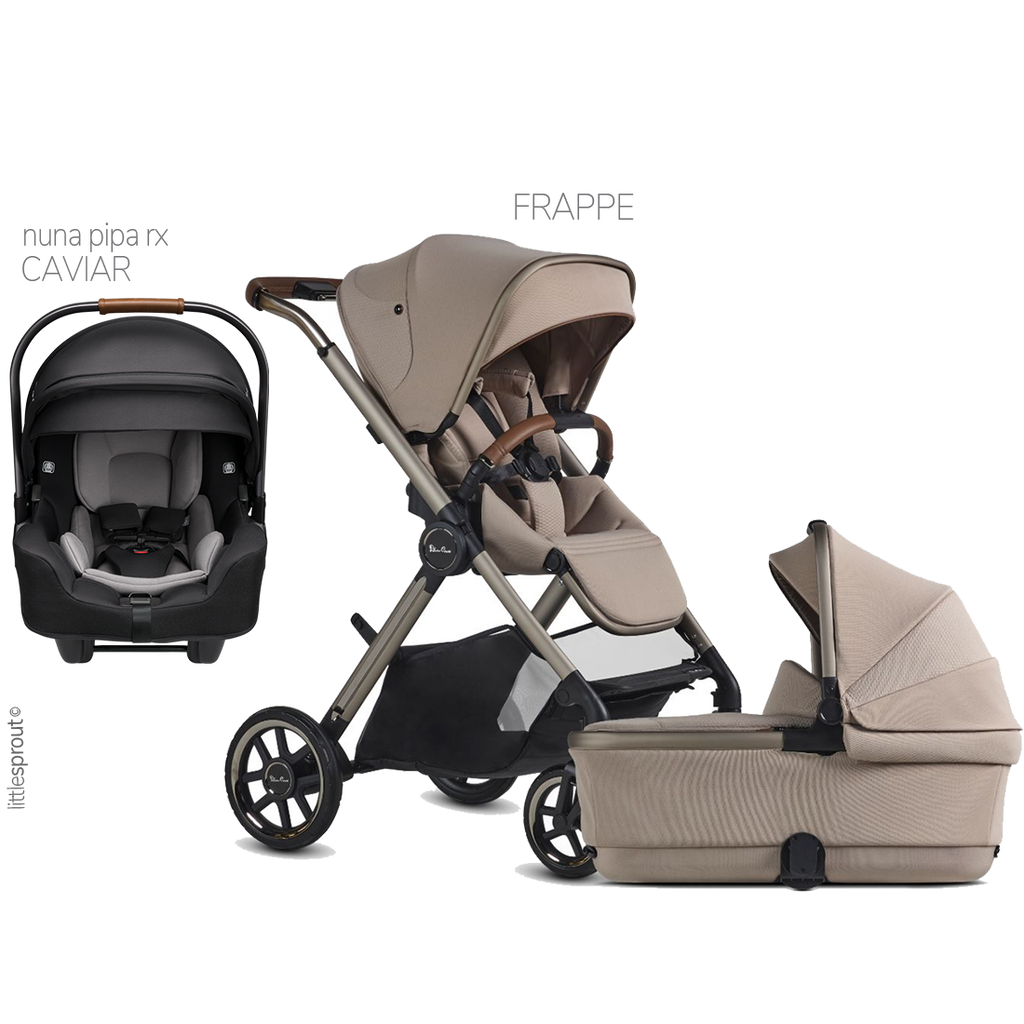Silver Cross Reef 2 Stroller + Bassinet + Nuna Pipa RX / Pipa Aire RX Travel System