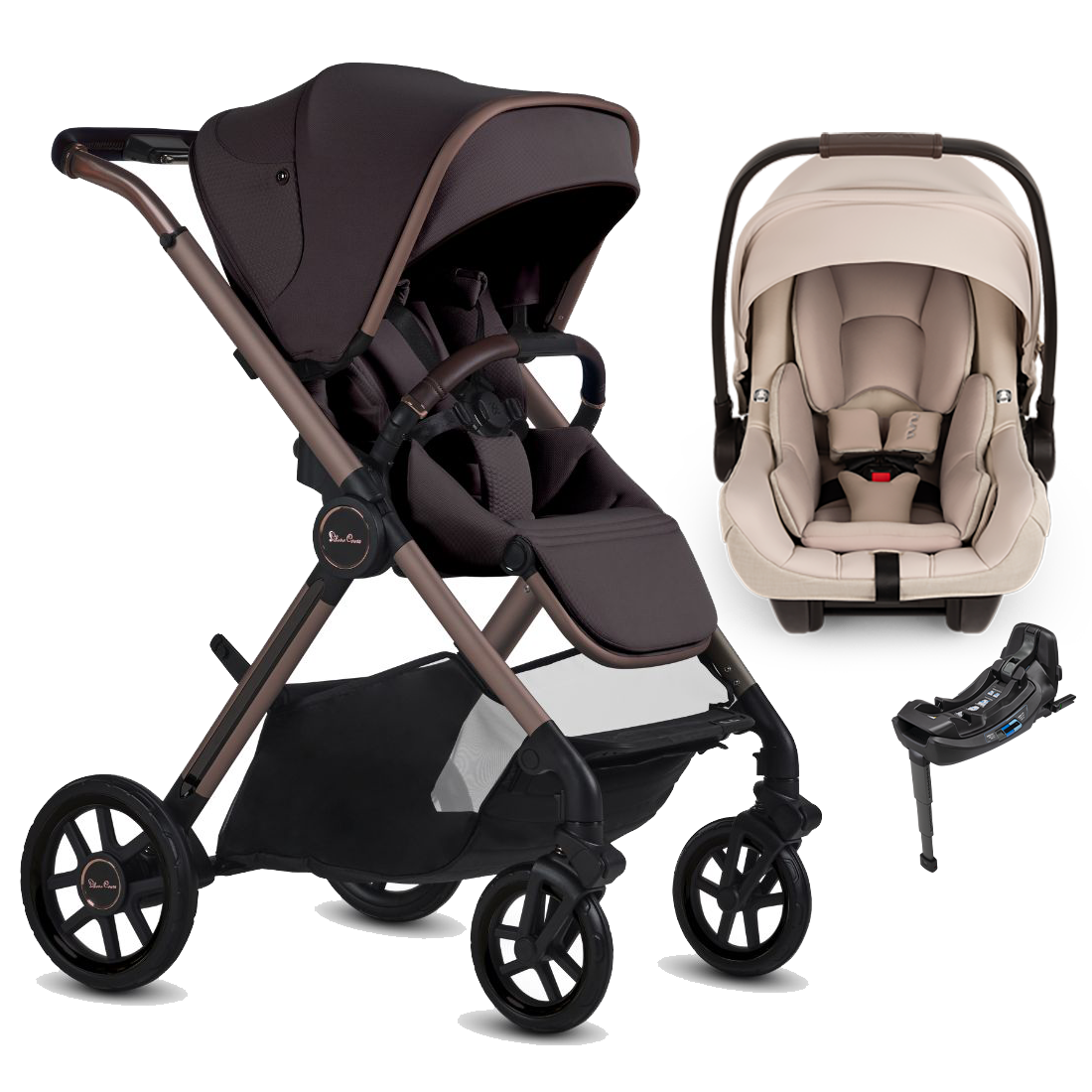 Silver Cross Reef 2 Stroller + Nuna Pipa RX / Pipa Aire RX Travel System