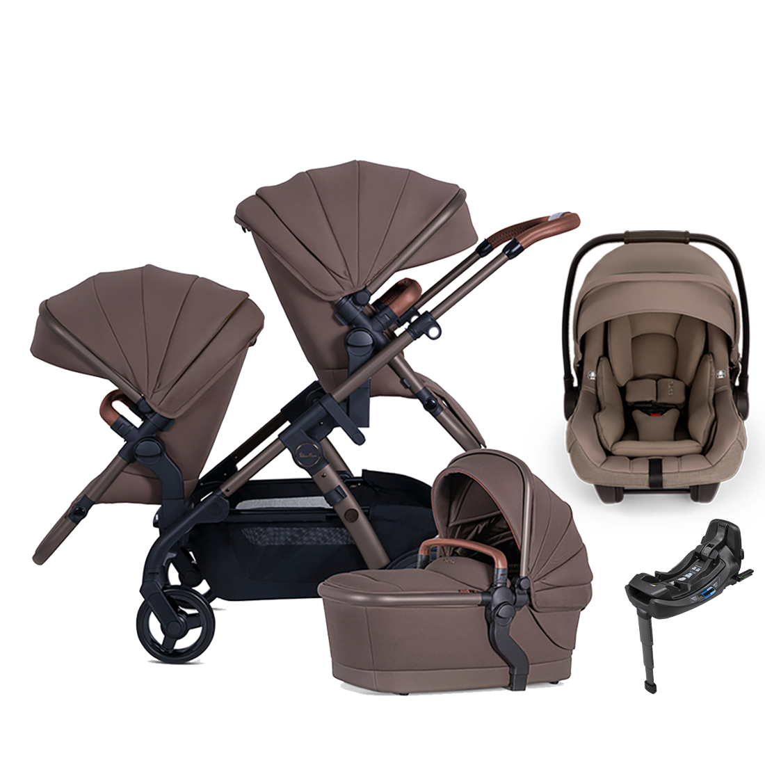 Silver Cross Wave 3 Stroller + Nuna Pipa RX / Pipa Aire RX Travel System