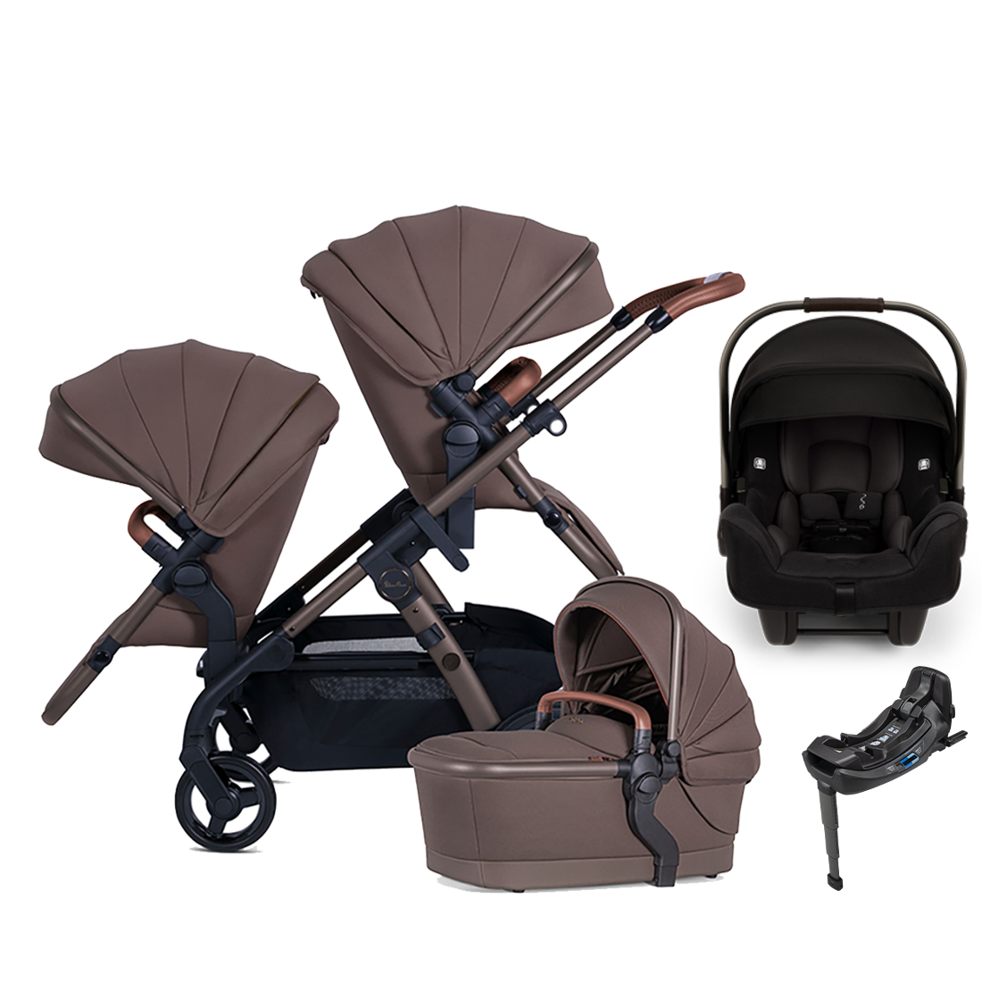 Silver Cross Wave 3 Stroller + Nuna Pipa RX / Pipa Aire RX Travel System