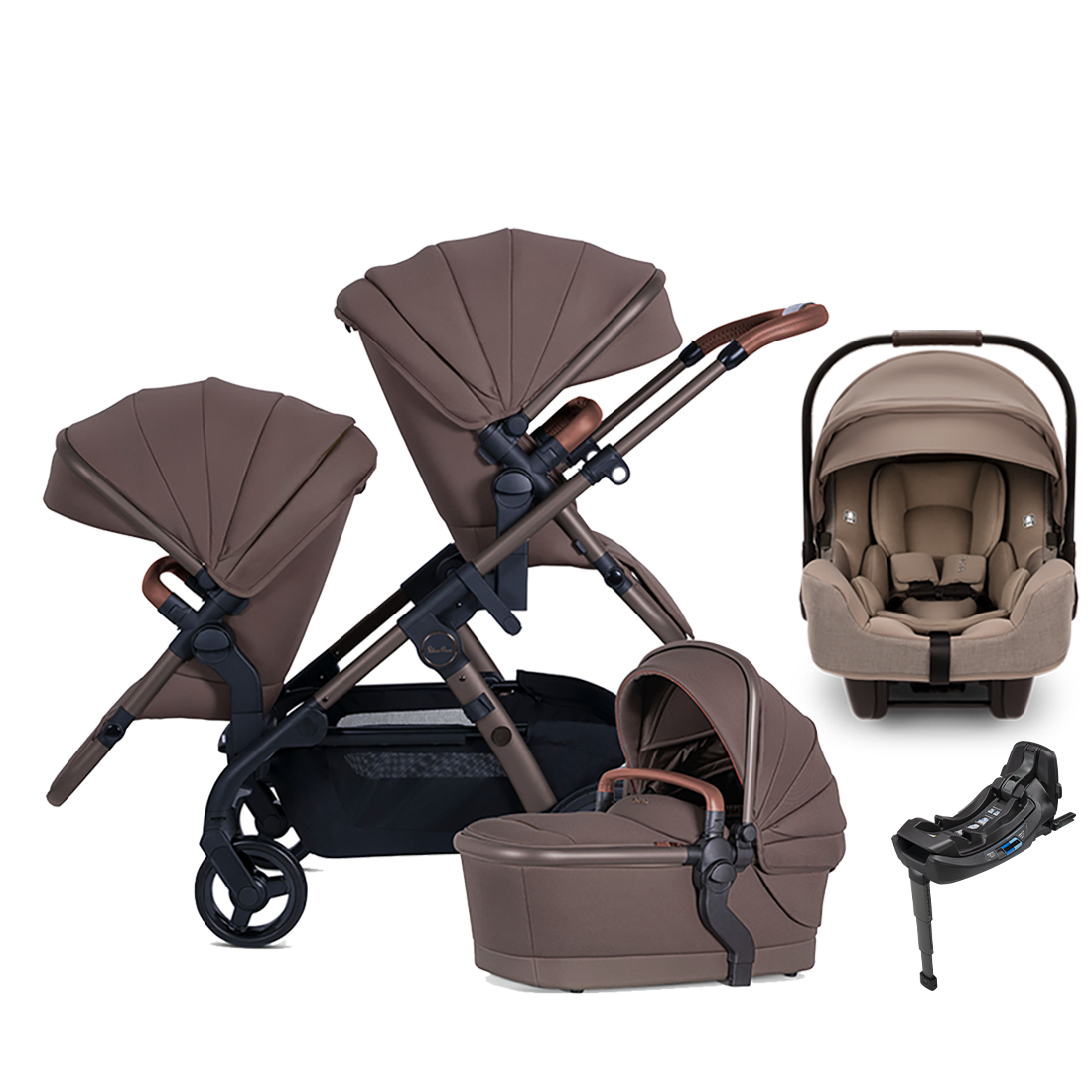 Silver Cross Wave 3 Stroller + Nuna Pipa RX / Pipa Aire RX Travel System