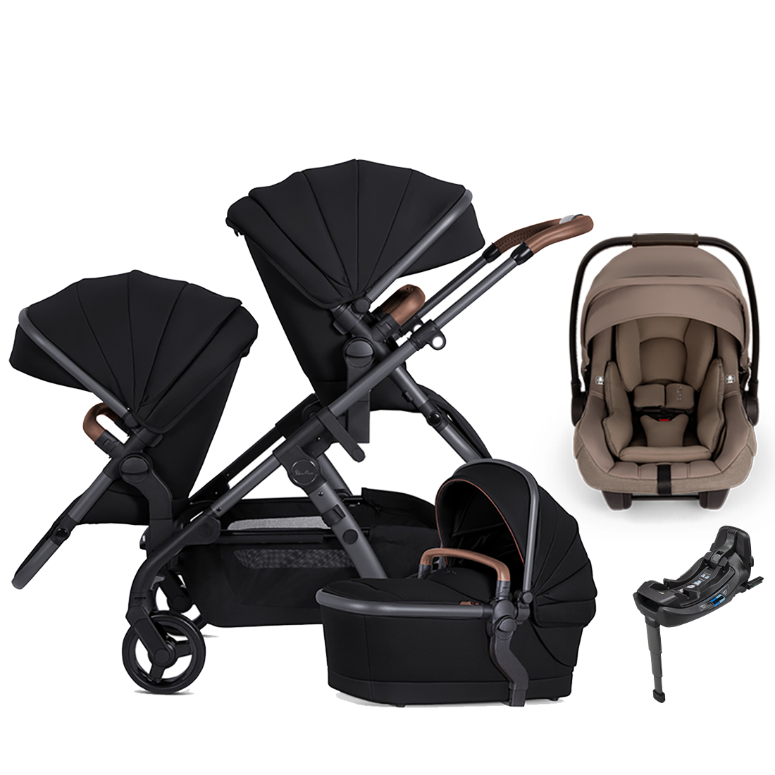 Silver Cross Wave 3 Stroller + Nuna Pipa RX / Pipa Aire RX Travel System