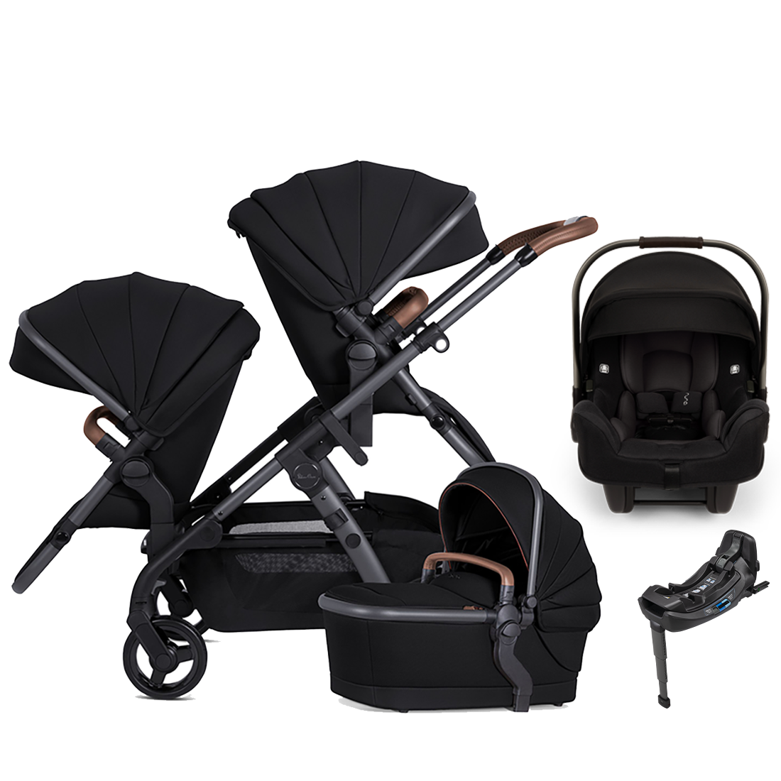 Silver Cross Wave 3 Stroller + Nuna Pipa RX / Pipa Aire RX Travel System