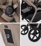 Silver Cross Breez Stroller + Bassinet + Nuna Pipa RX / Pipa Aire RX Travel System