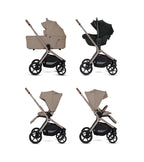 Silver Cross Breez Stroller + Bassinet + Nuna Pipa RX / Pipa Aire RX Travel System