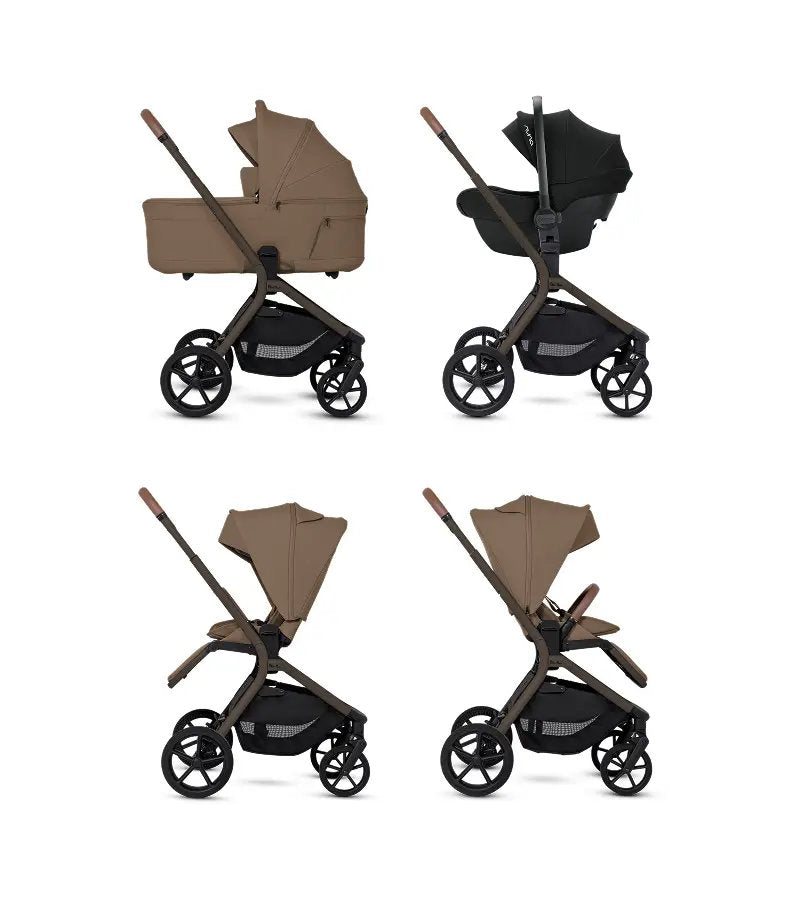 Silver Cross Breez Stroller + Bassinet + Nuna Pipa RX / Pipa Aire RX Travel System
