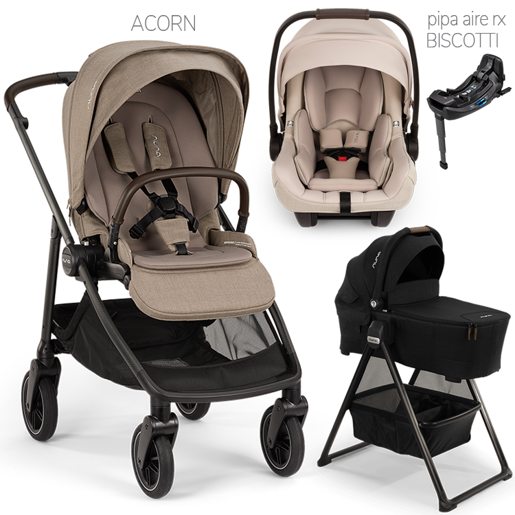 Nuna® SWIV™ Stroller + Bassinet + PIPA Aire / PIPA RX / PIPA Aire RX Travel System