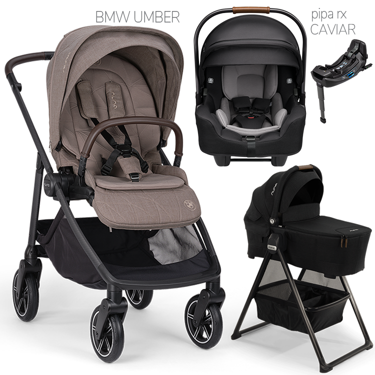 Nuna® SWIV™ Stroller + Bassinet + PIPA Aire / PIPA RX / PIPA Aire RX Travel System
