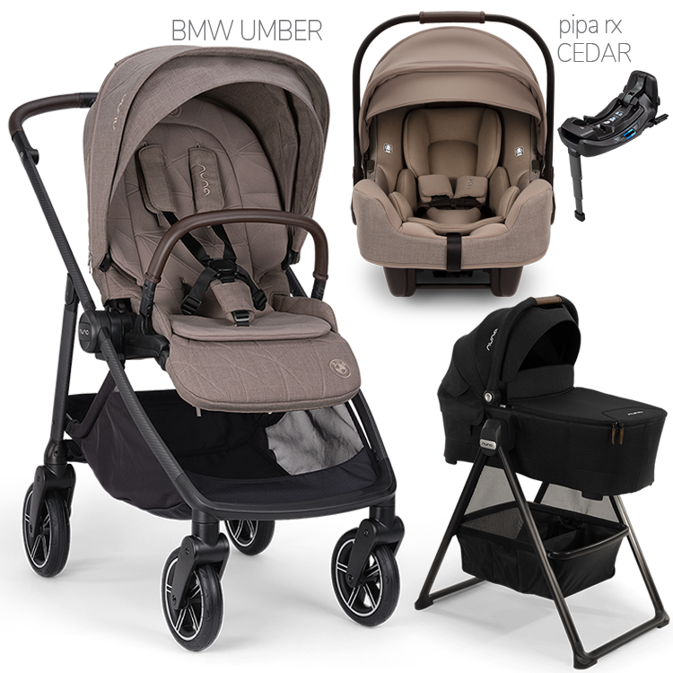 Nuna® SWIV™ Stroller + Bassinet + PIPA Aire / PIPA RX / PIPA Aire RX Travel System