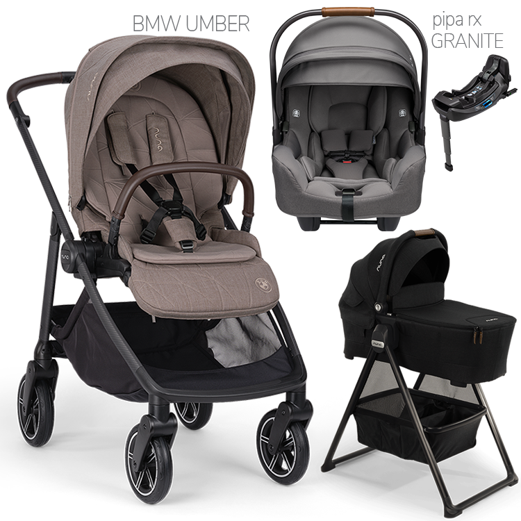 Nuna® SWIV™ Stroller + Bassinet + PIPA Aire / PIPA RX / PIPA Aire RX Travel System