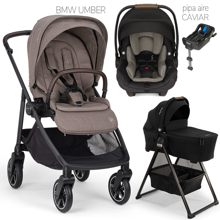 Nuna® SWIV™ Stroller + Bassinet + PIPA Aire / PIPA RX / PIPA Aire RX Travel System