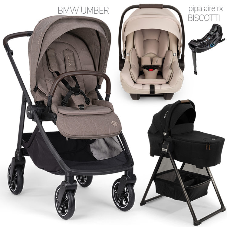 Nuna® SWIV™ Stroller + Bassinet + PIPA Aire / PIPA RX / PIPA Aire RX Travel System