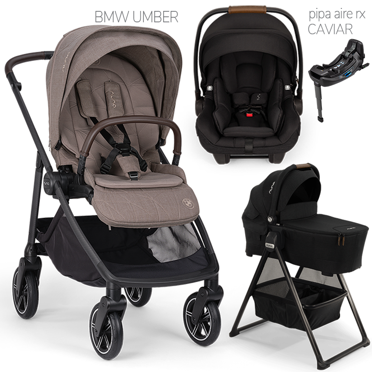 Nuna® SWIV™ Stroller + Bassinet + PIPA Aire / PIPA RX / PIPA Aire RX Travel System