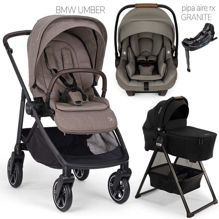 Nuna® SWIV™ Stroller + Bassinet + PIPA Aire / PIPA RX / PIPA Aire RX Travel System