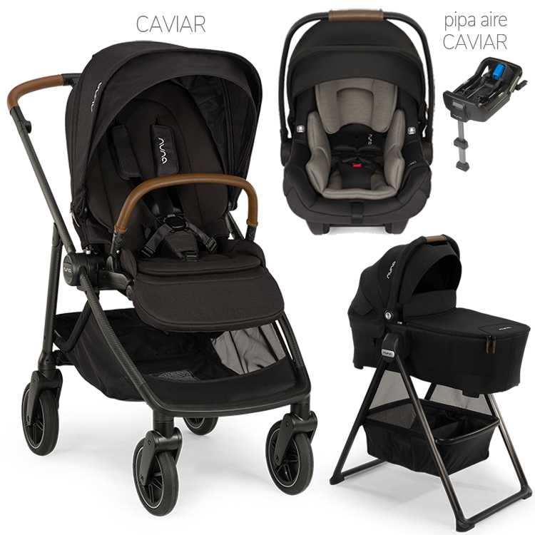 Nuna® SWIV™ Stroller + Bassinet + PIPA Aire / PIPA RX / PIPA Aire RX Travel System