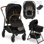Nuna® SWIV™ Stroller + Bassinet + PIPA Aire / PIPA RX / PIPA Aire RX Travel System