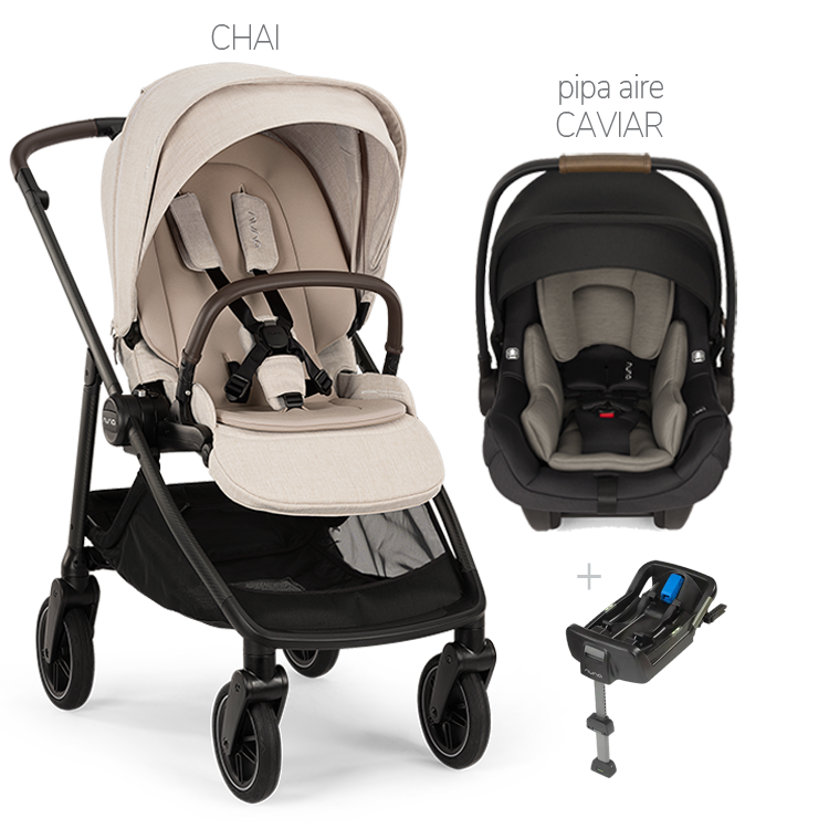 Nuna® SWIV™ Stroller +  PIPA Aire / PIPA RX / PIPA Aire RX Travel System
