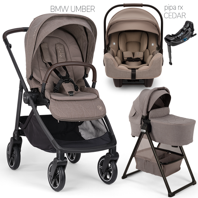 Nuna® SWIV™ Stroller + Bassinet + PIPA Aire / PIPA RX / PIPA Aire RX Travel System