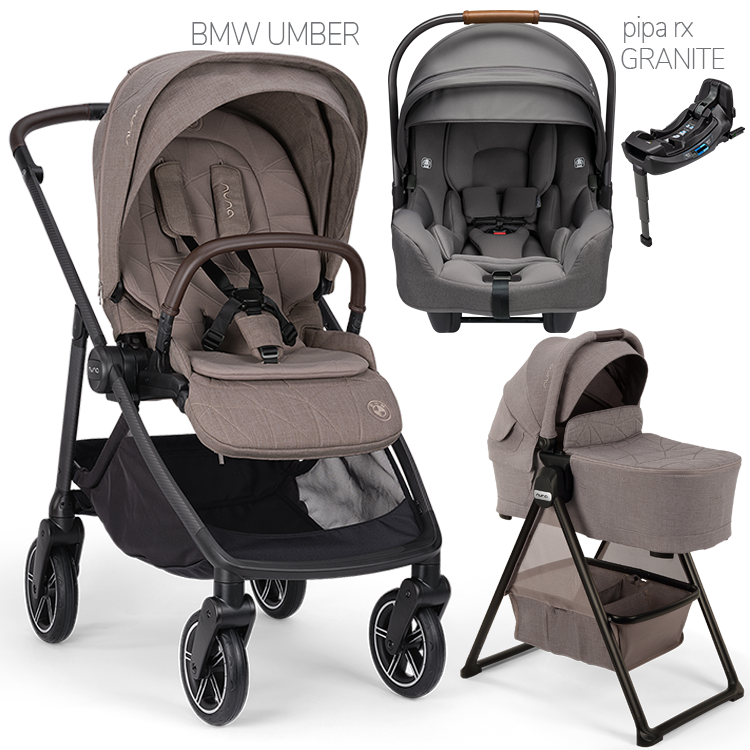 Nuna® SWIV™ Stroller + Bassinet + PIPA Aire / PIPA RX / PIPA Aire RX Travel System