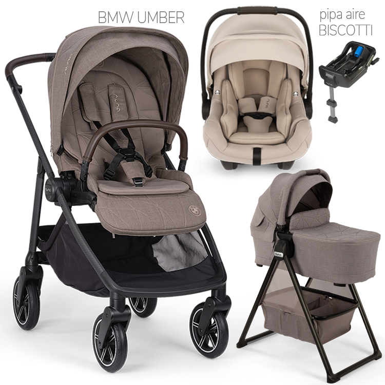 Nuna® SWIV™ Stroller + Bassinet + PIPA Aire / PIPA RX / PIPA Aire RX Travel System