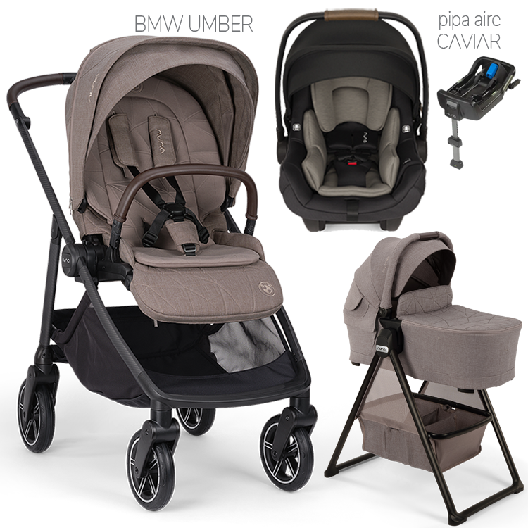 Nuna® SWIV™ Stroller + Bassinet + PIPA Aire / PIPA RX / PIPA Aire RX Travel System