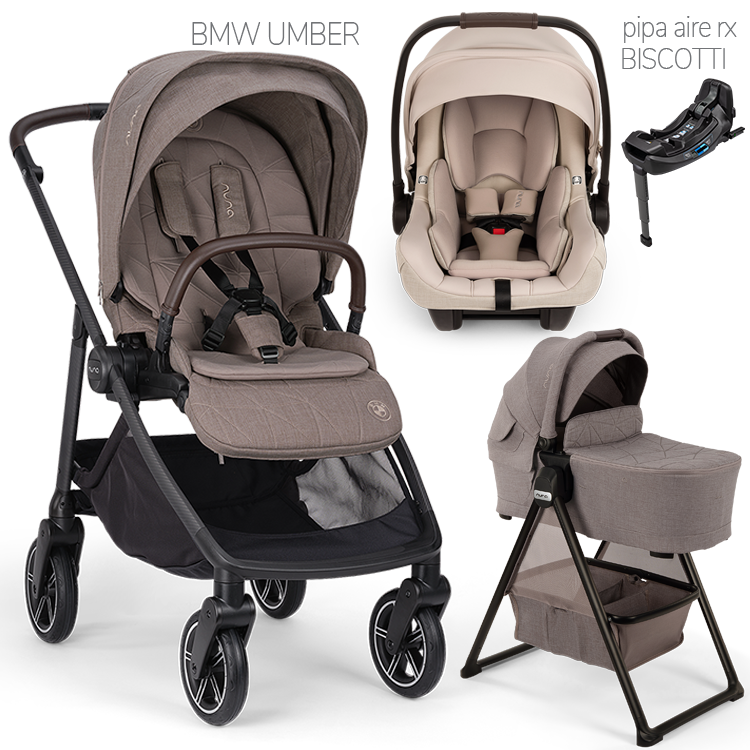 Nuna® SWIV™ Stroller + Bassinet + PIPA Aire / PIPA RX / PIPA Aire RX Travel System